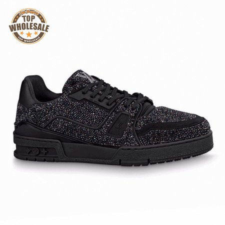 glitter sneaekers black trainer - 223