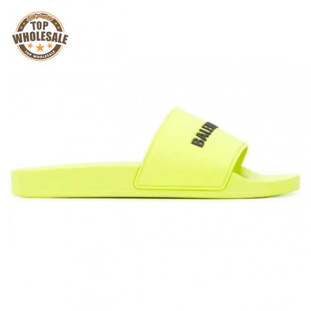 BALENCIAGA RUBBER LOGO POOL SLIDE SANDALS - BBS2